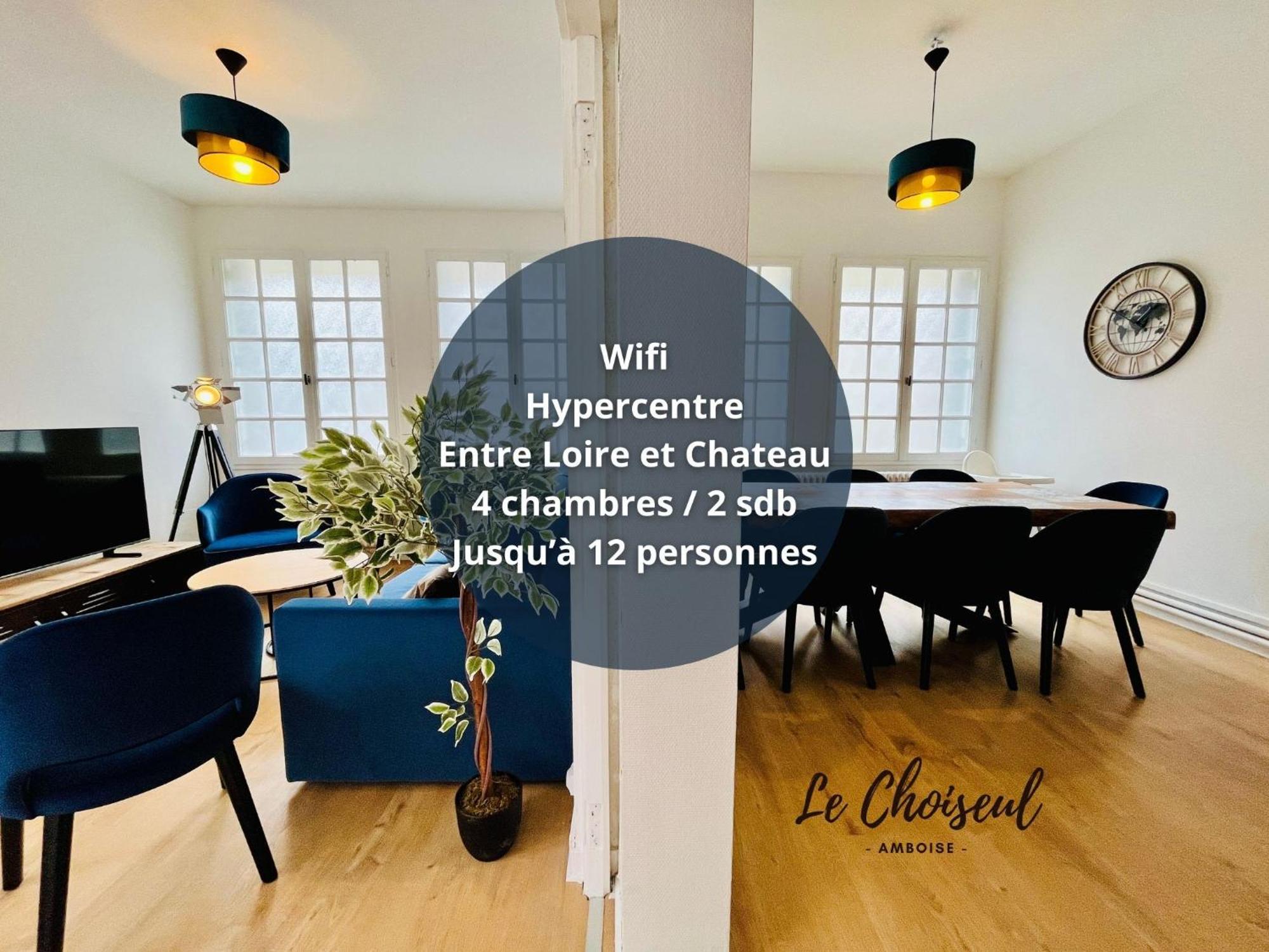 Le Choiseul - T5 Entre Loire Et Chateau Royal - Manoir De La Concorde Amboise Exteriér fotografie